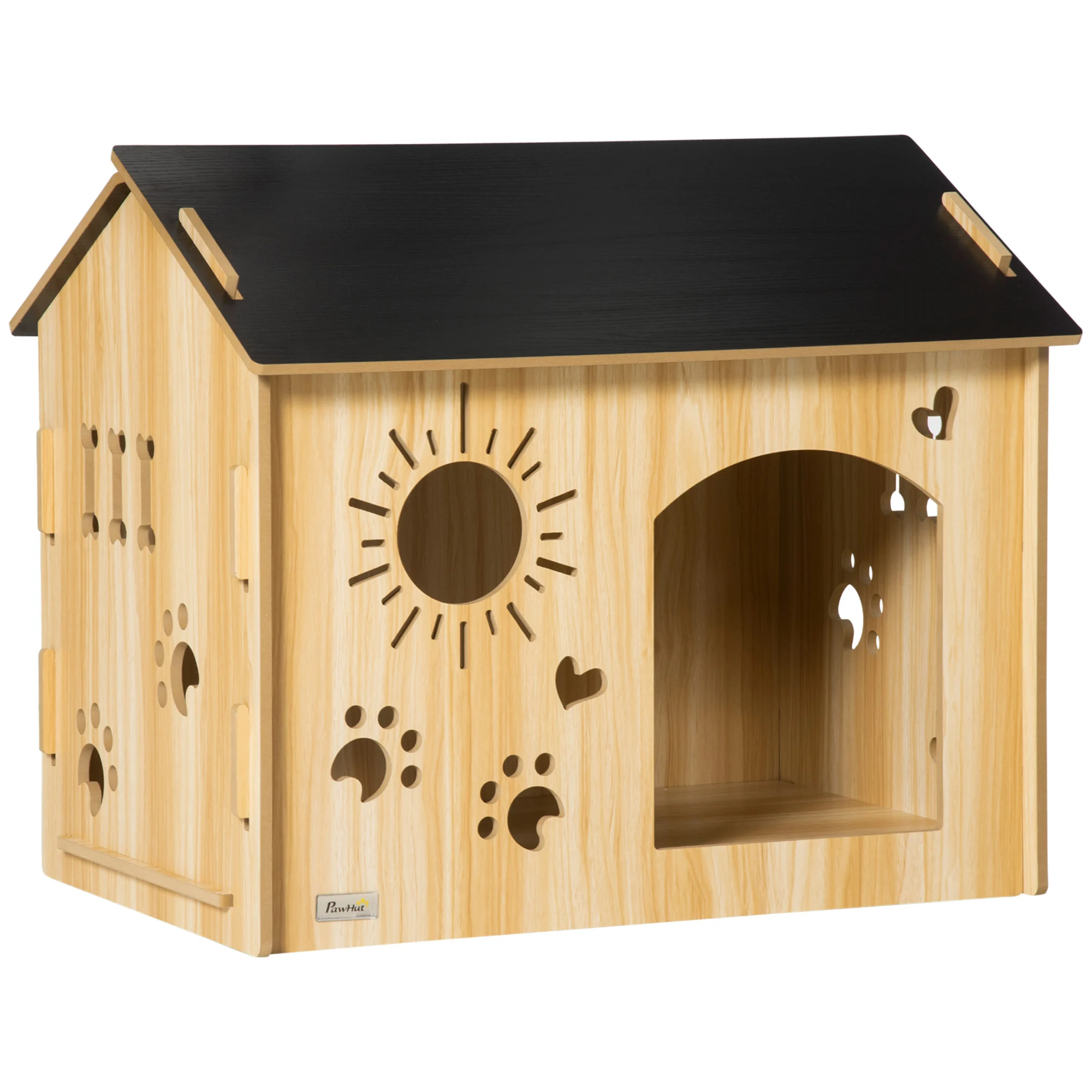 Casinha de madeira PawHut para cães de pequeno porte