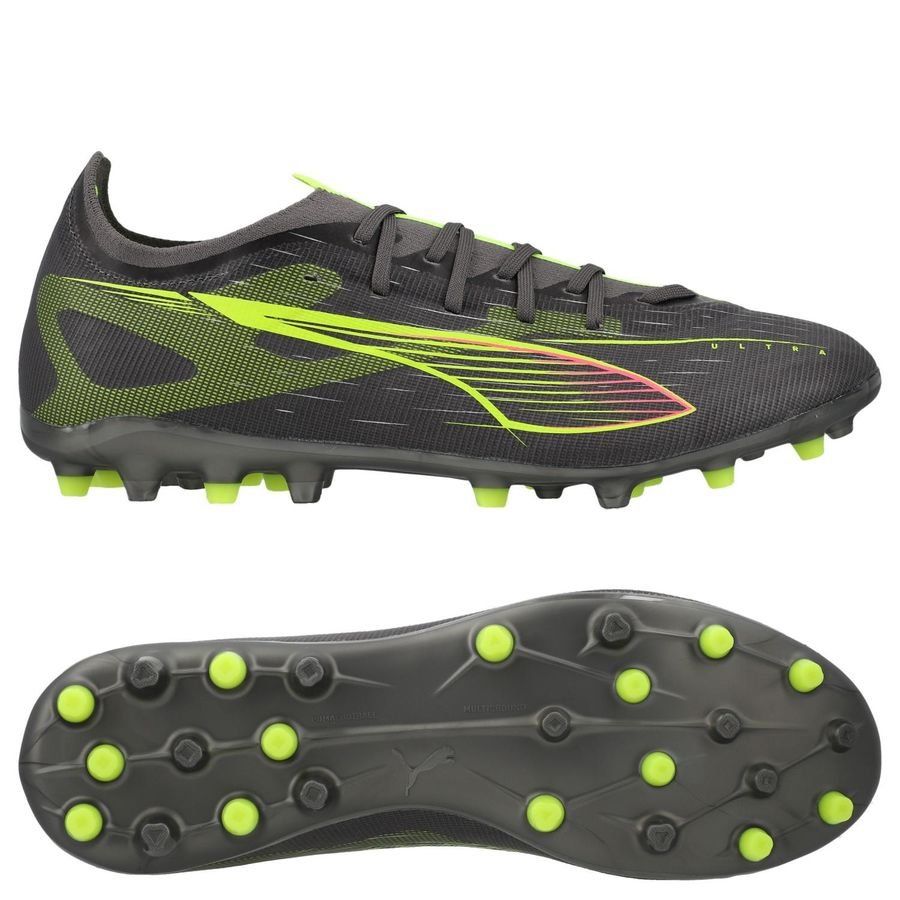 PUMA Ultra 5 Match MG Audacity - Matte Aged Silver/Jaune/Argenté
