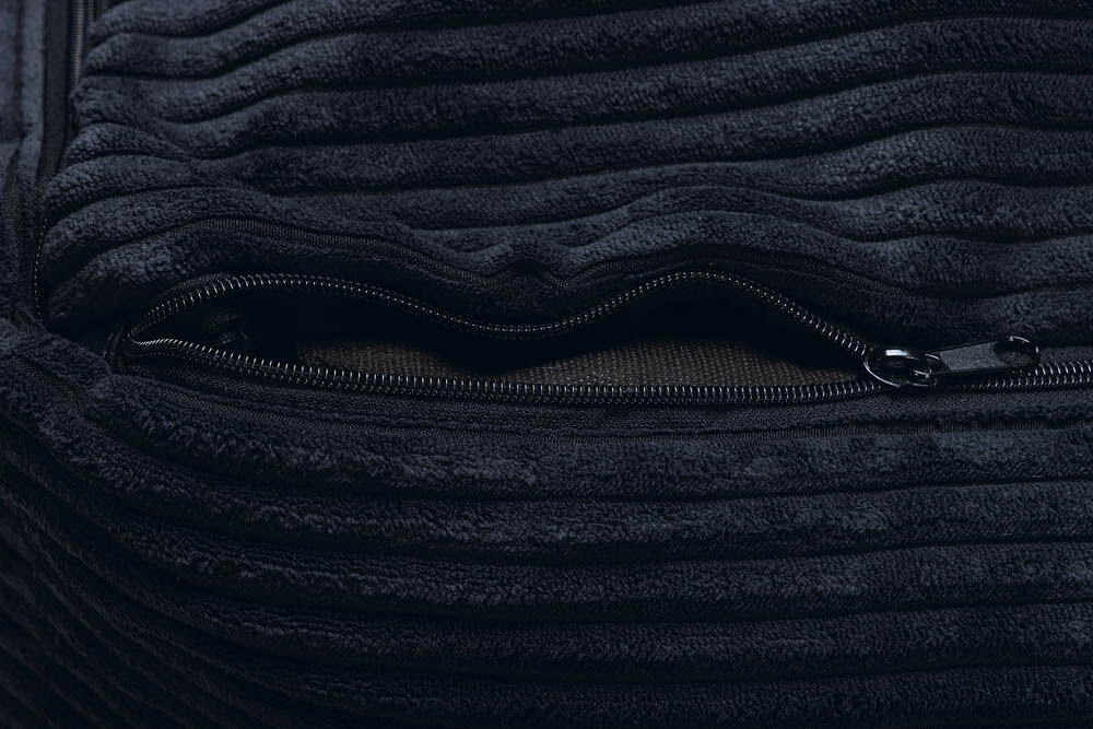 Designed by Lotte Ribbed - Hondenmand - antraciet - 22x70x80 cm - M