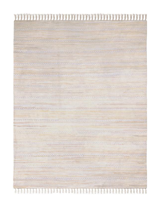 Streifenteppich mit Farbverlauf & Fransen, 230 x 160 cm