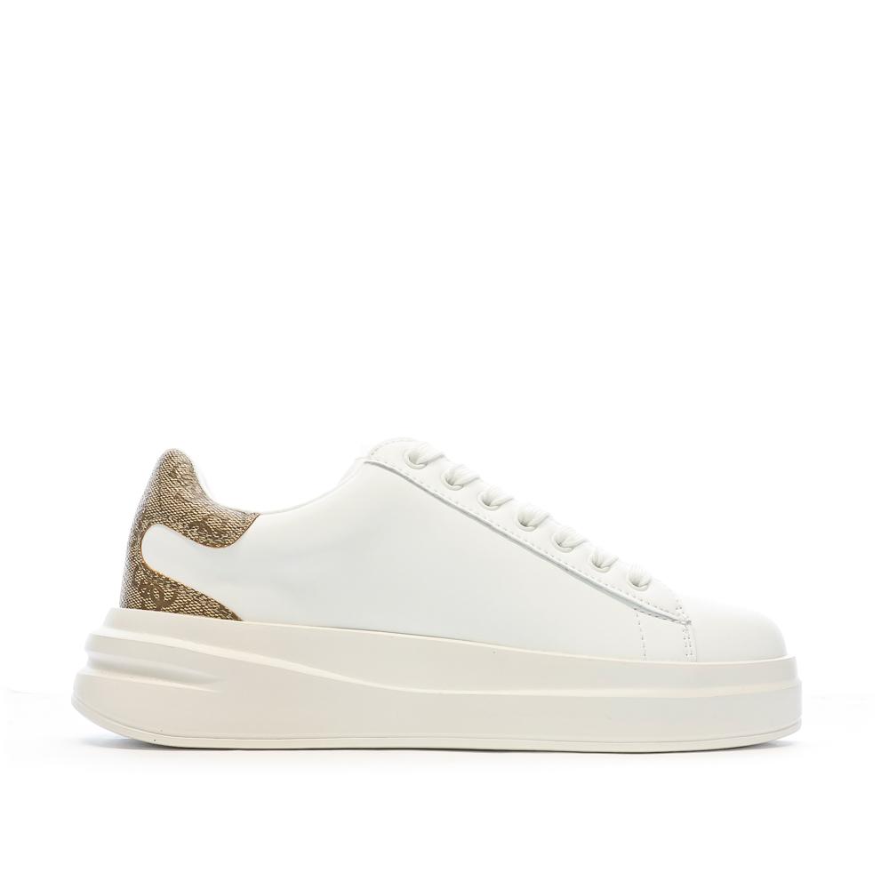 Guess Baskets Blanches Femme Guess Elbina
