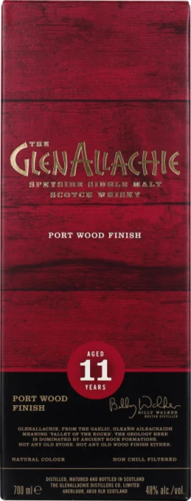GLENALLACHIE 11 YEARS PORT WOOD FINISH 70CL