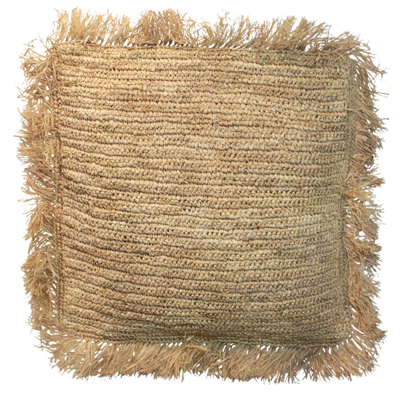 Bazar Bizar Housse de coussin Raphia naturel - 60x60 cm