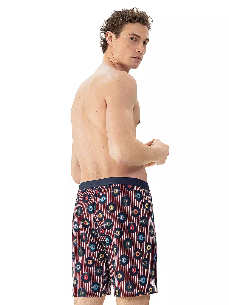 MEY Pyjamashorts dunkelrot