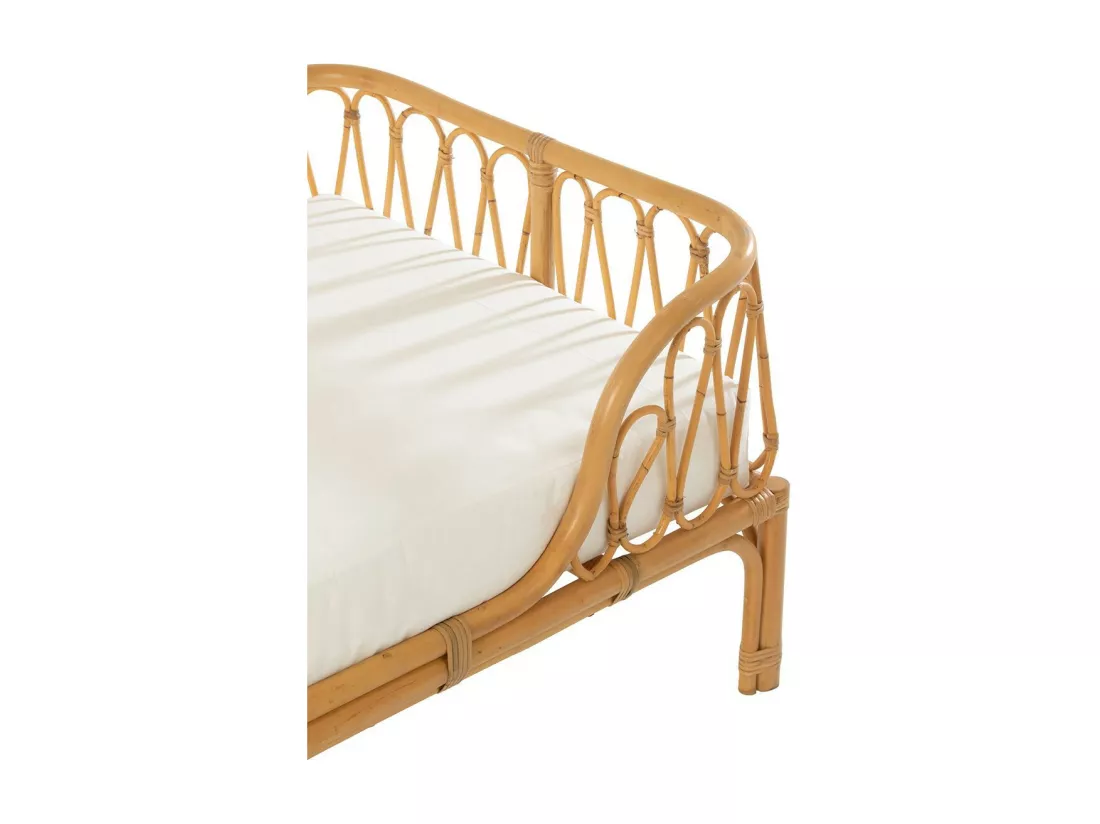 Lit Banquette en Rotin 
