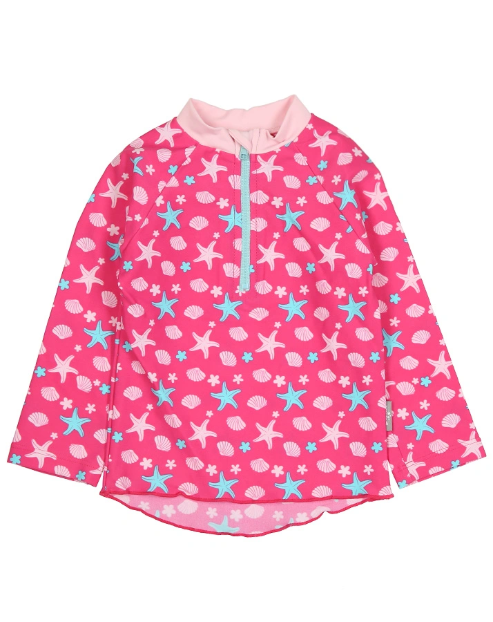Langarm-Badeshirt SEESTERN in magenta