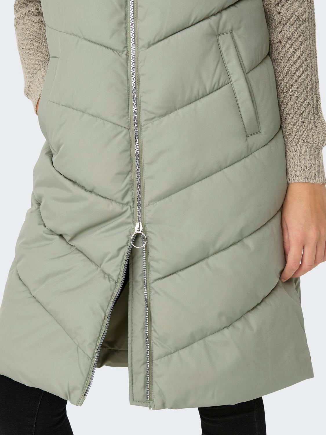 JDYFINNO Daunenweste Seagrass