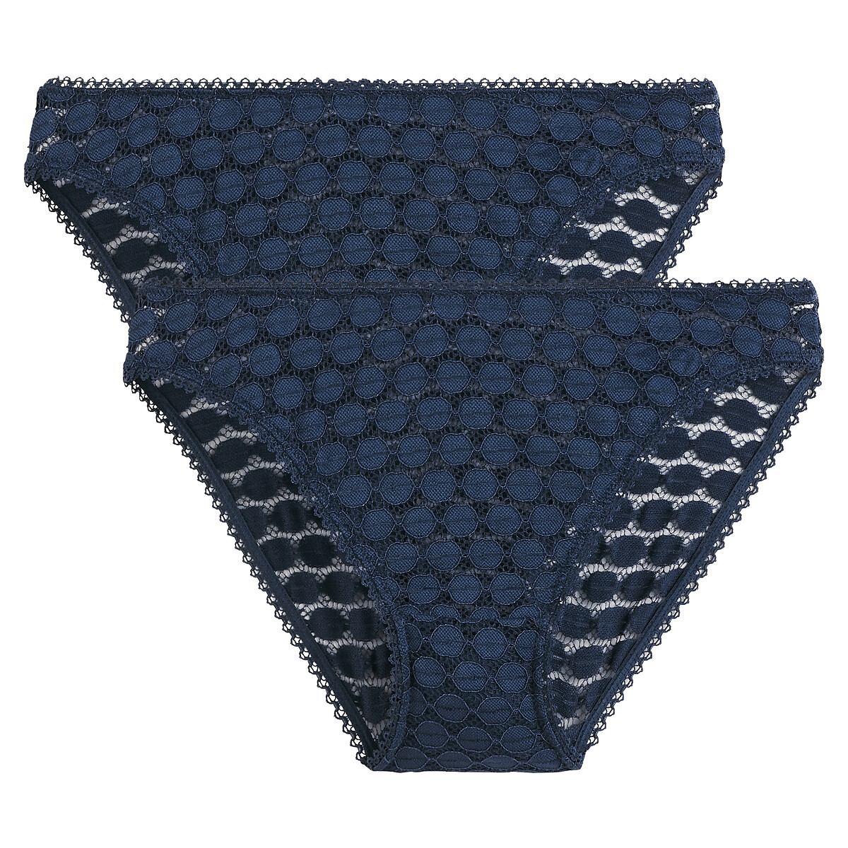 COLEÇÃO LA REDOUTE<br>Conjunto de 2 calcinhas de renda, Meylo