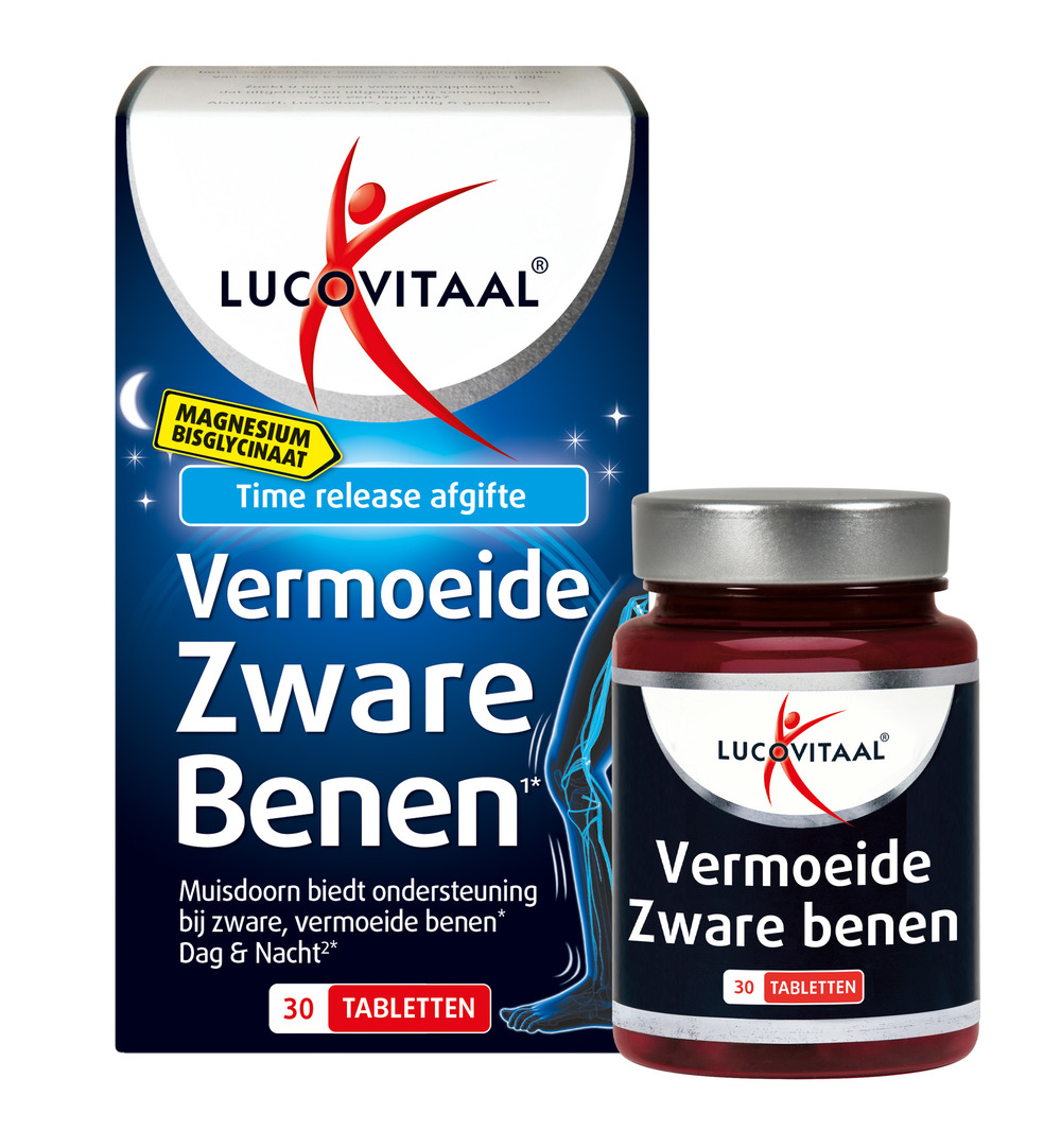 Lucovitaal Magnesium Vermoeide Zware Benen (30 tabletten)