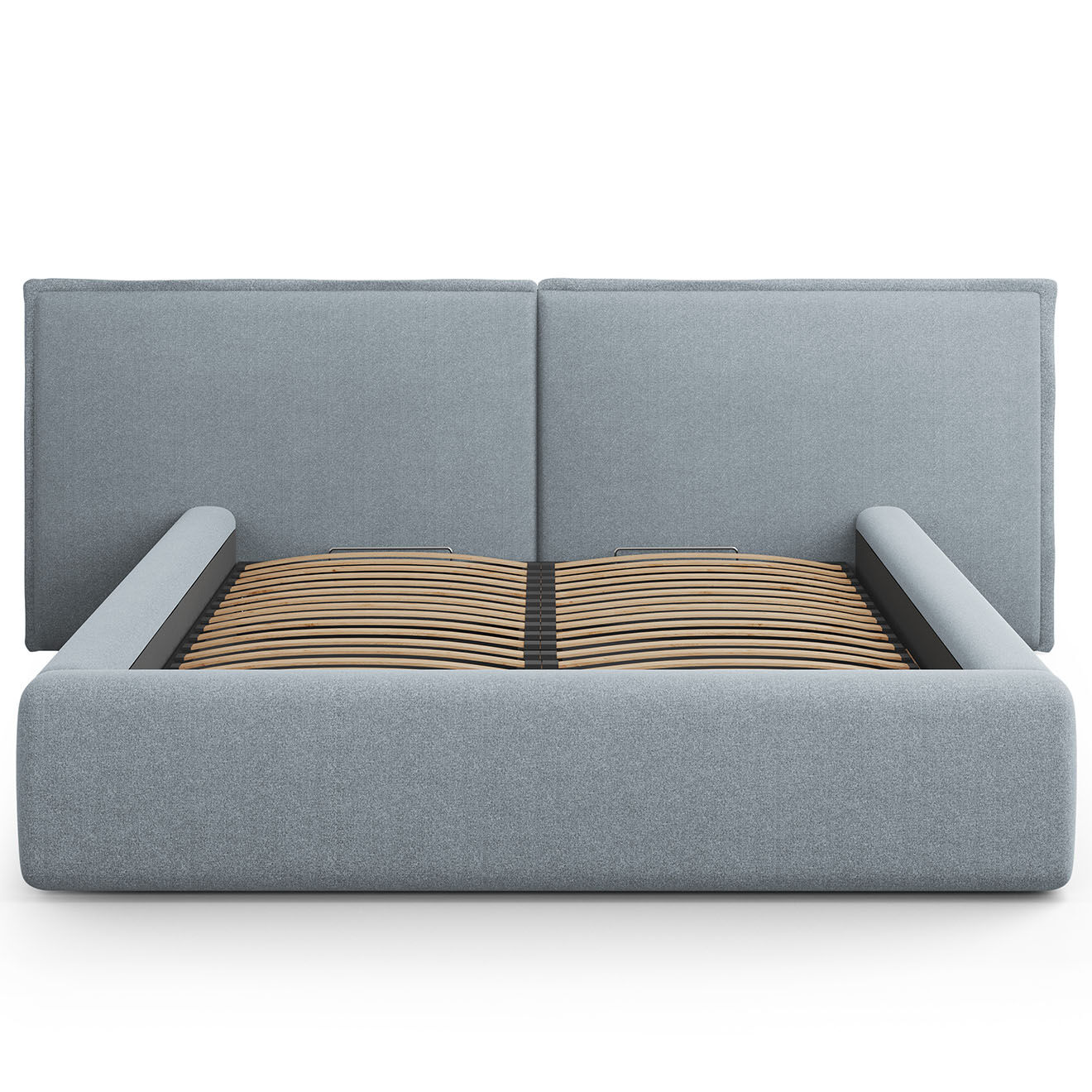 Maison Héritage Lit avec coffre de rangement Tena bleu clair - 230x250x100 cm