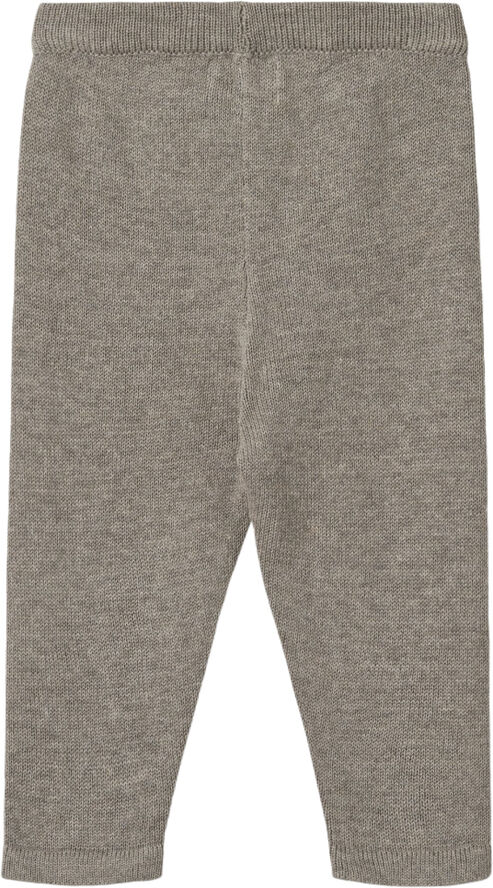 Wheat Uld Strikbukser Neel Warm grey melange