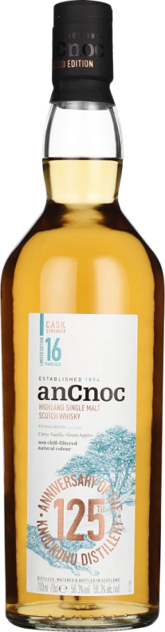 AN CNOC 16 YEARS CASK STRENGTH SINGLE MALT 70CL