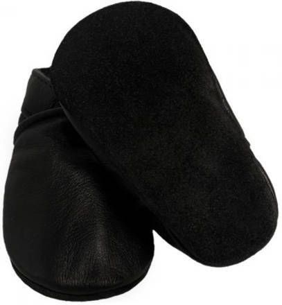 BabySteps Leren Babyslofjes Zwart Antislip Suède Zool Zachte Baby Slofjes Eerste Stapjes &