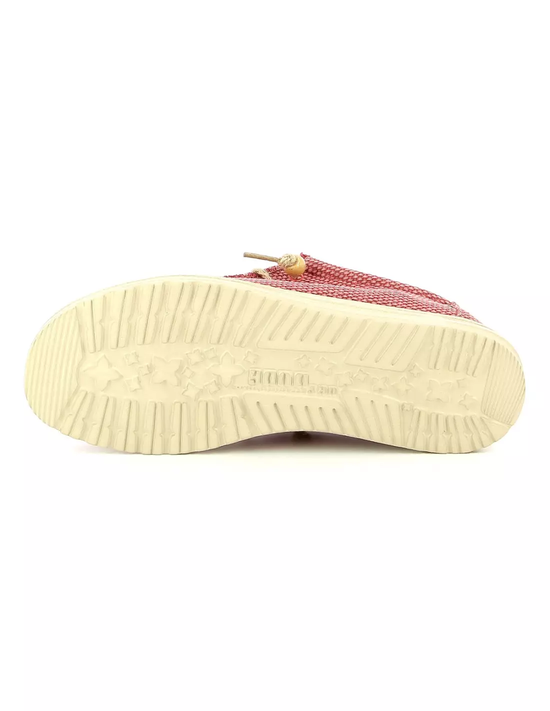 DUDE WALLY BRAIDED NATURAL - Espadrilles Pompeianred