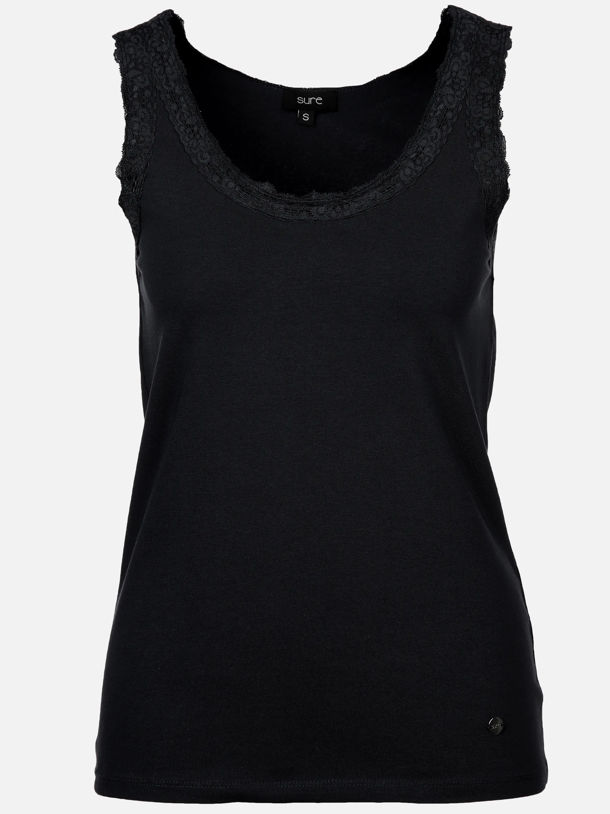 Damen Top mit Spitzendetail