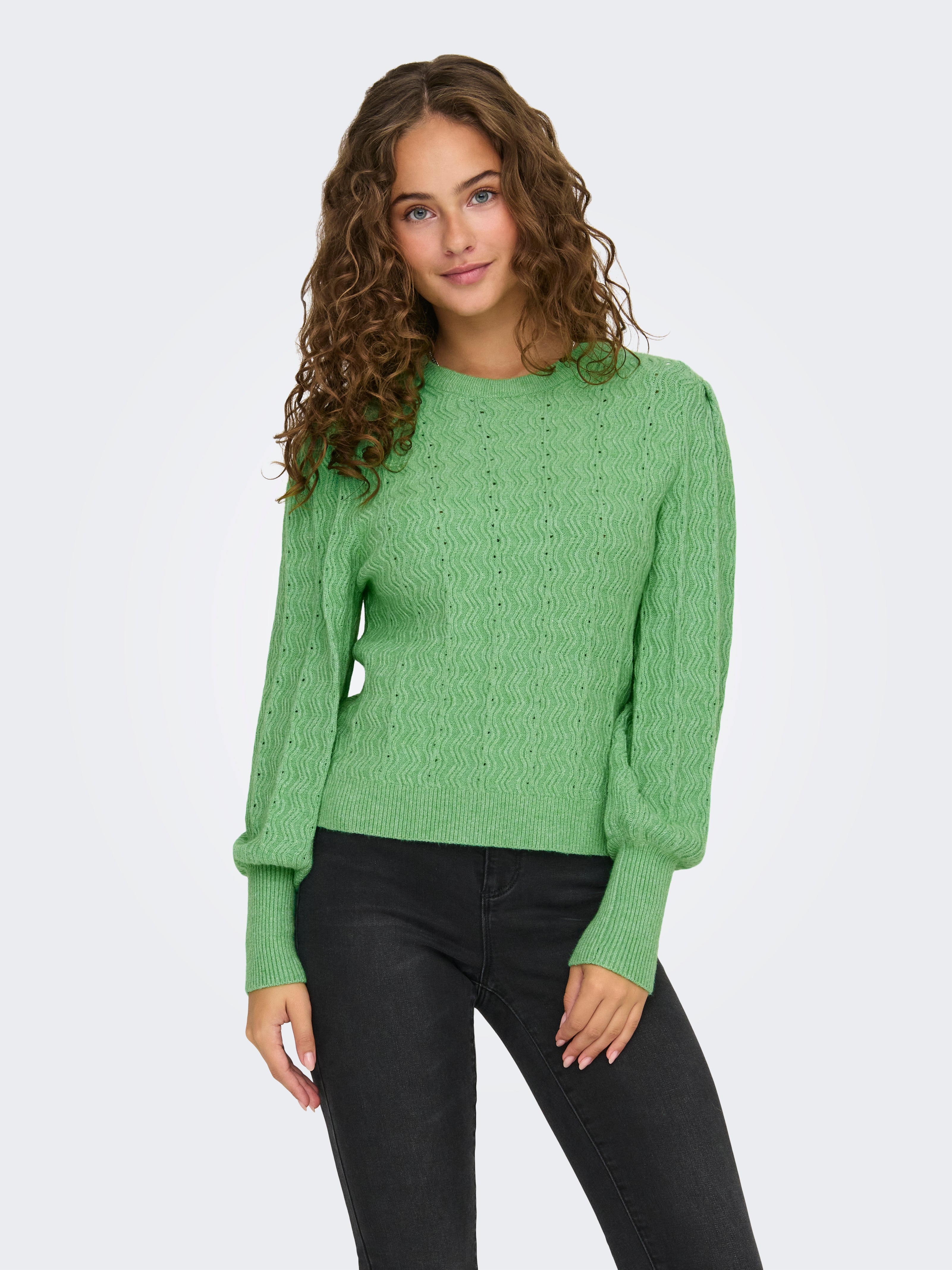 ONLKATIA Strickpullover Island Green