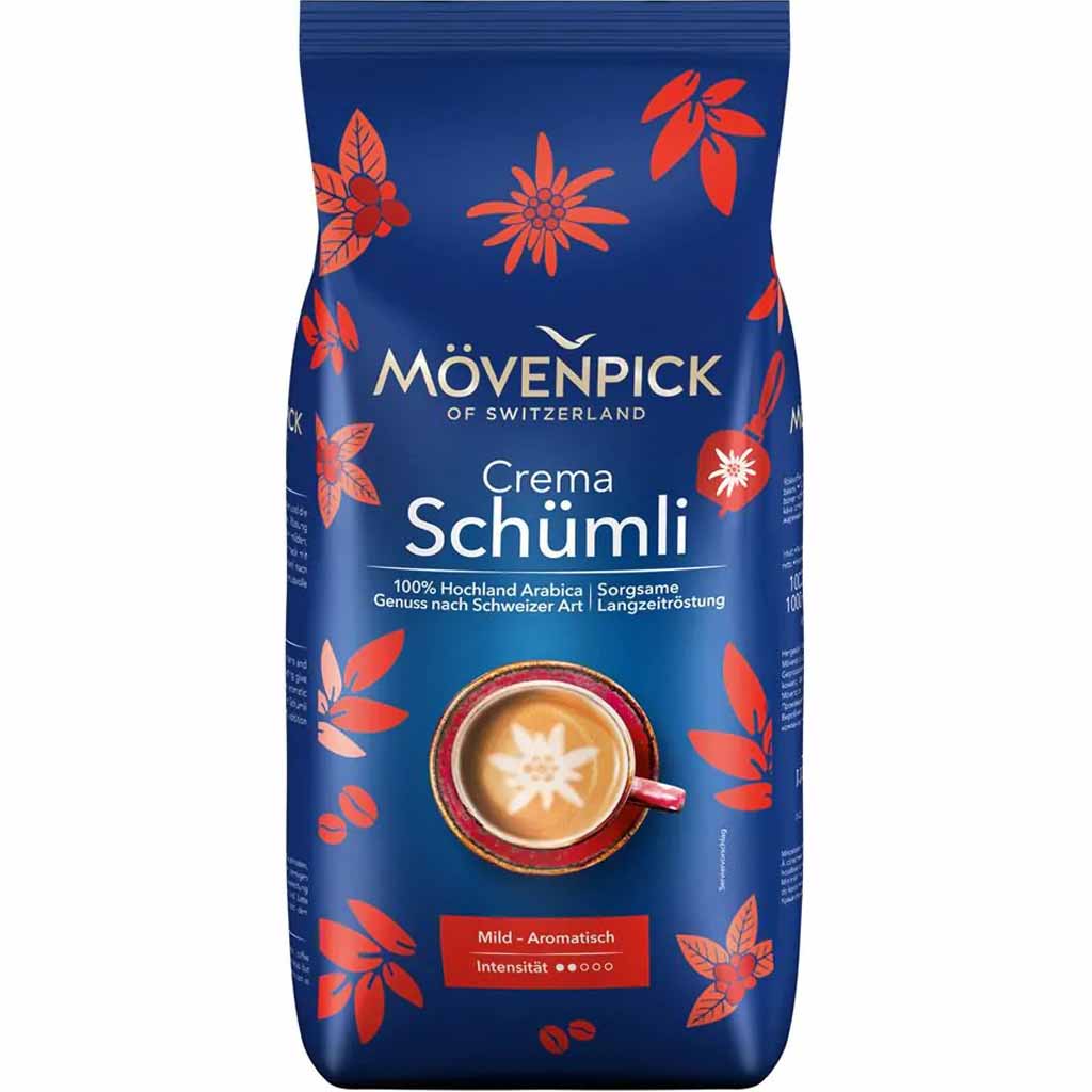 Mövenpick Crema Schümli ganze Bohne 1kg MHD:28.2.26