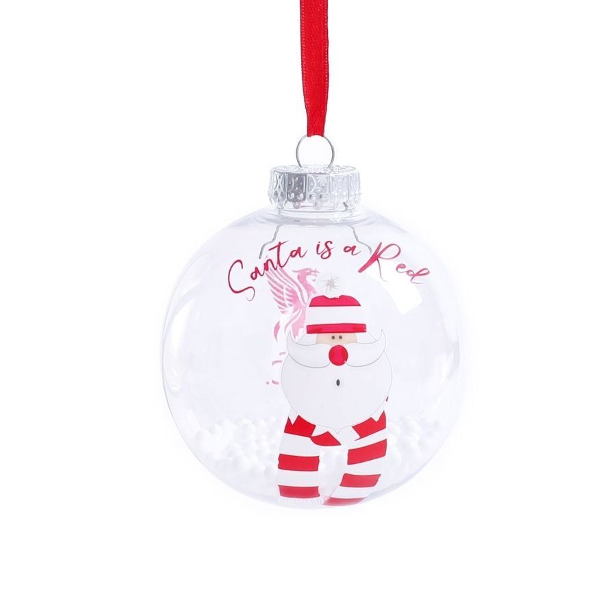 Liverpool Boule de Noël Père Noël Pack de 1 - Blanc/Rouge