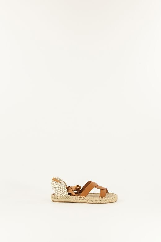 SESSUN<br>Sandálias espadrille em couro