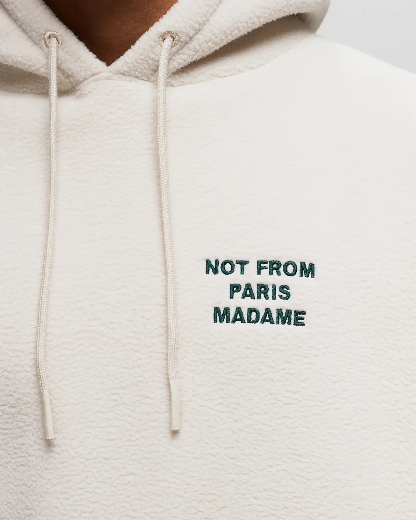 Drôle de Monsieur Le Hoodie Polaire Slogan