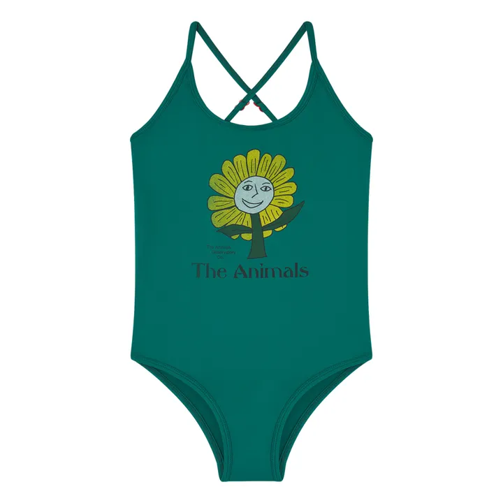 The Animals Observatory Maillot de Bain Octopus Fleur | Vert