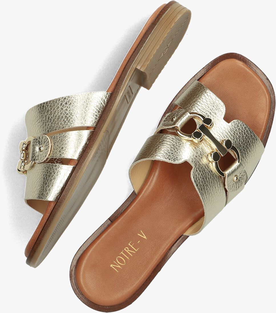 NOTRE-V gouden notre-v slippers 22718