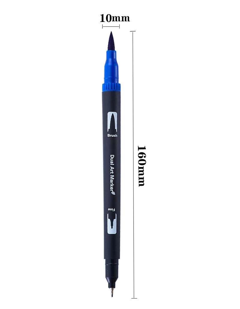 (24er Set) Künstler Wasserfarben Pinsel Filzstifte Brush Pen Aquarell / Handlettering Stifte   Blender