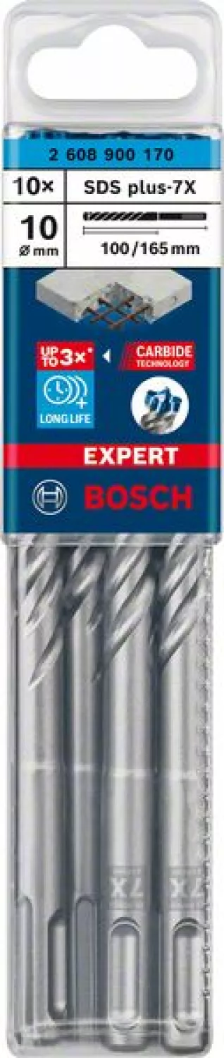 Bosch 2608900170 EXPERT Hamerboor SDS plus-7X 10st 10x100x165mm