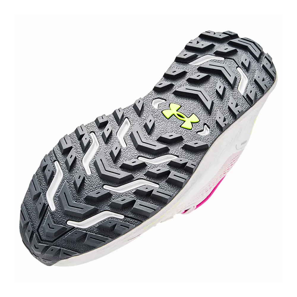 Under Armour CHARGED BANDIT TRAIL 2 - Chaussures trail Femme gray mist/rebel pink/lime surge