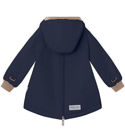 Mini A Ture Winterjacke - Babywen Fleece - Outer Space