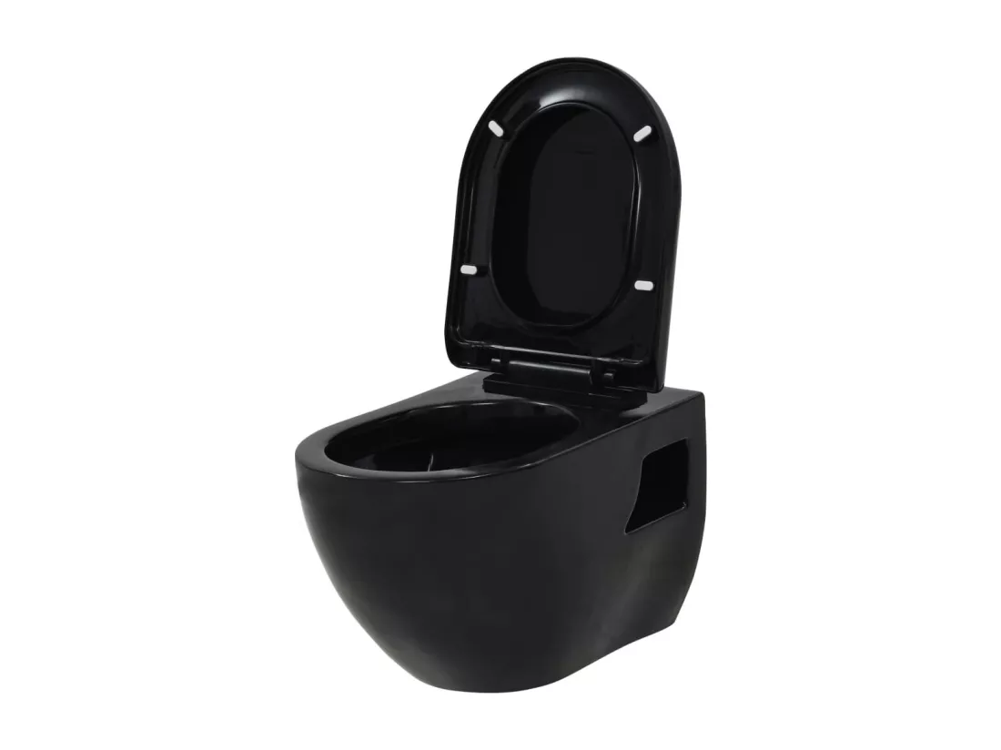 Wc suspendu céramique de noire 36 x 50 x 41.5 cm 02_0003572
