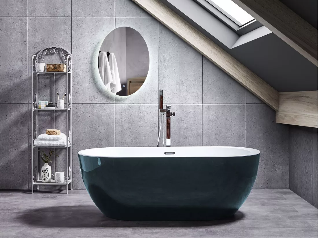 Baignoire îlot verte 170 x 80 cm NEVIS