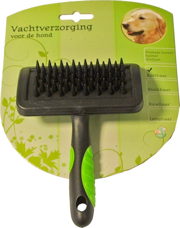 Boon hondenborstel rubber massage medium