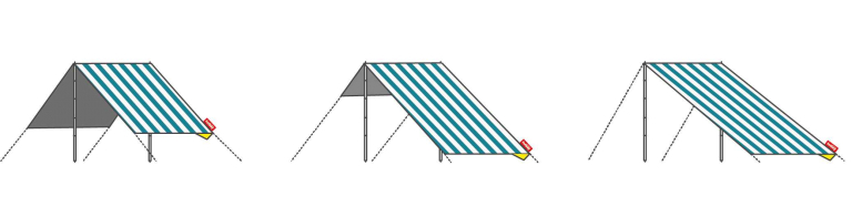 Fatboy Miasun draagbare strandtent parasol Azur