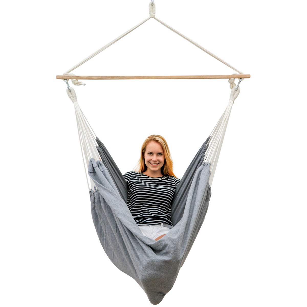 XL Hangstoel Relaxstoel 185x130cm tot 150kg in Grijs