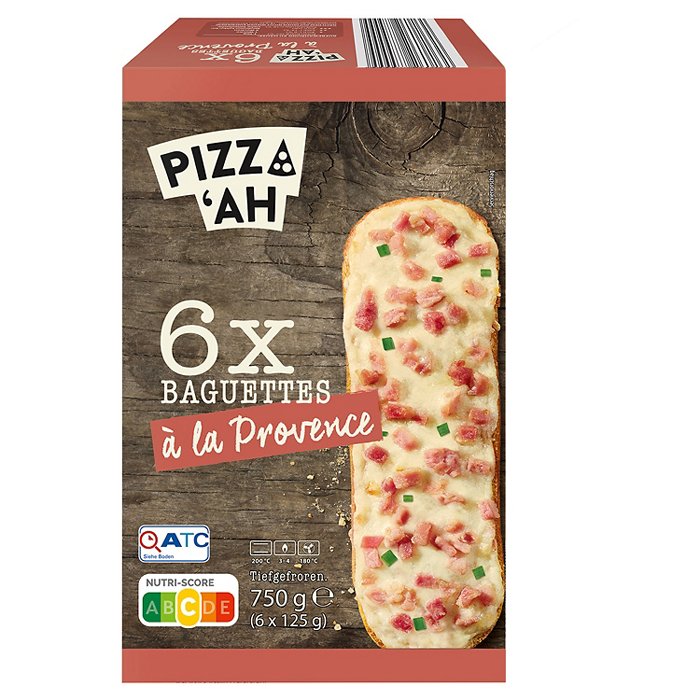 PIZZ‘AH TK Baguettes 6 x 125 g, Provence
