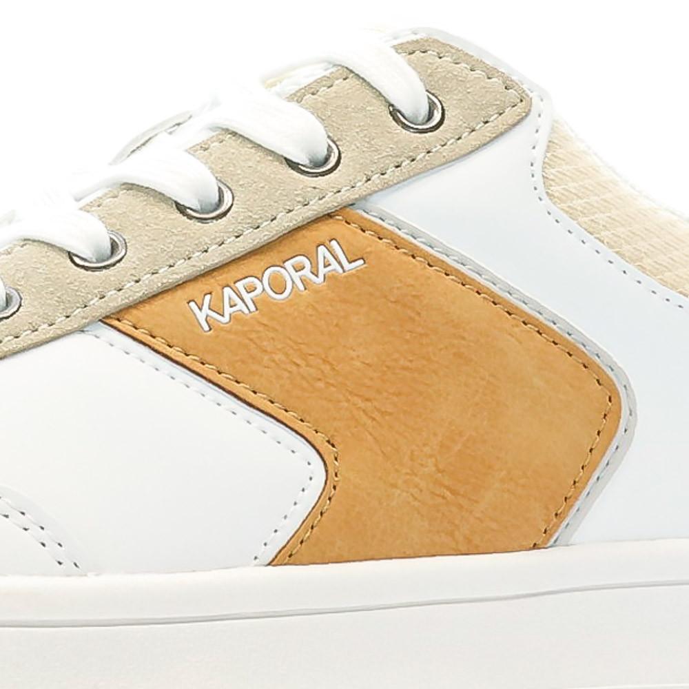 Kaporal Baskets Blanche/Camel Homme Kaporal Draglow