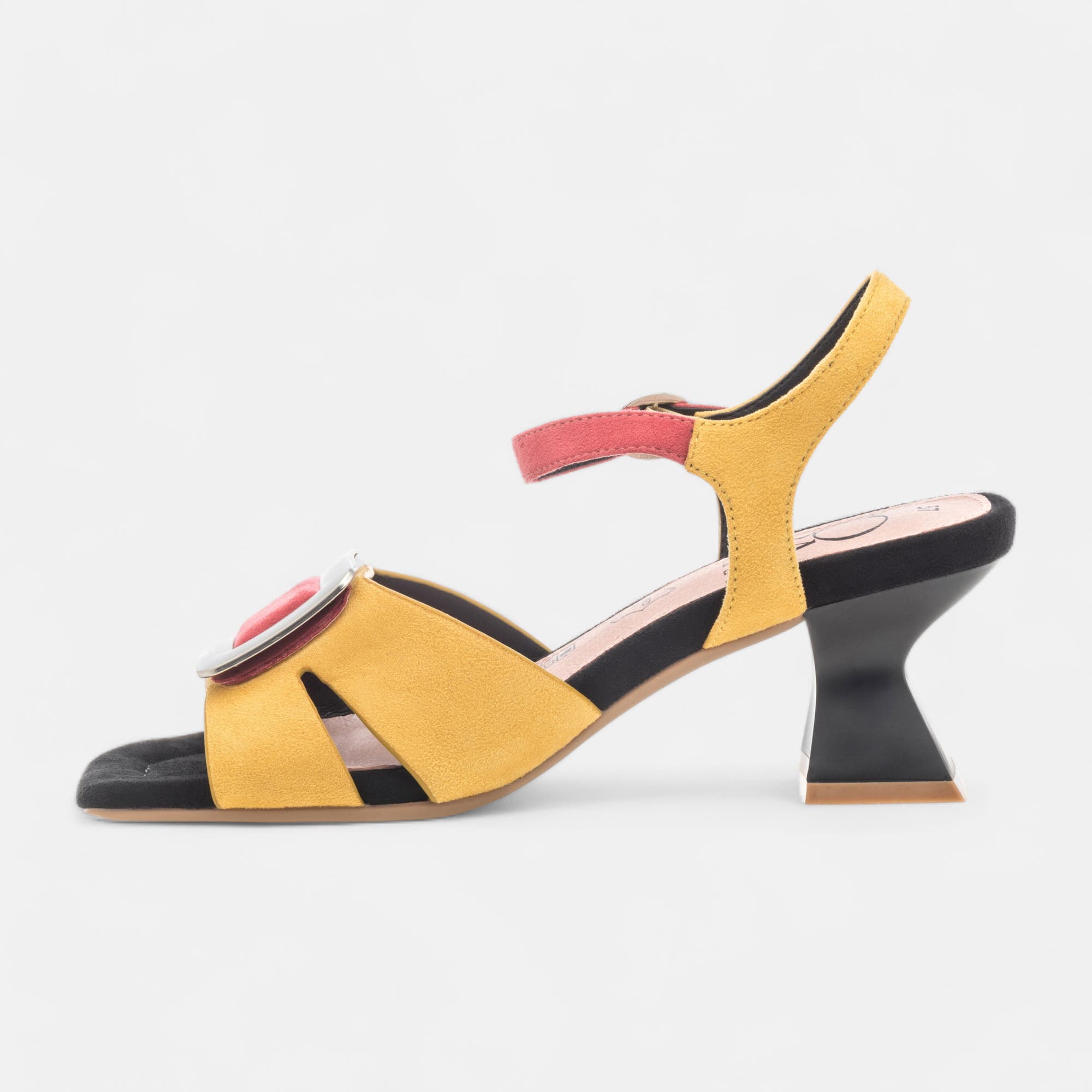 Nu-pieds à talon Femme jaune