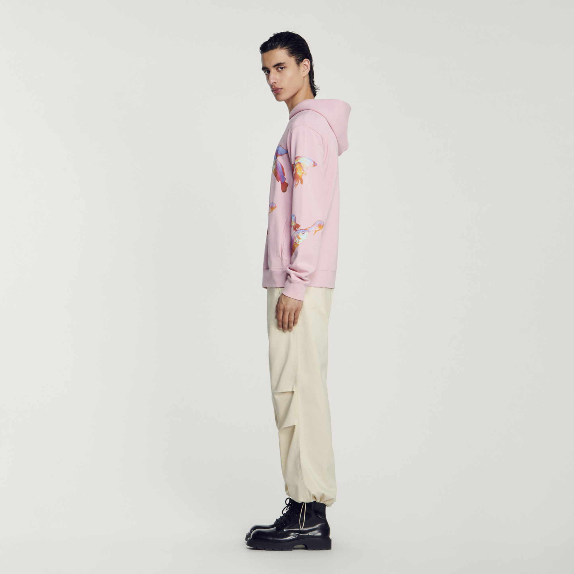 Sweatshirt imprime capuche