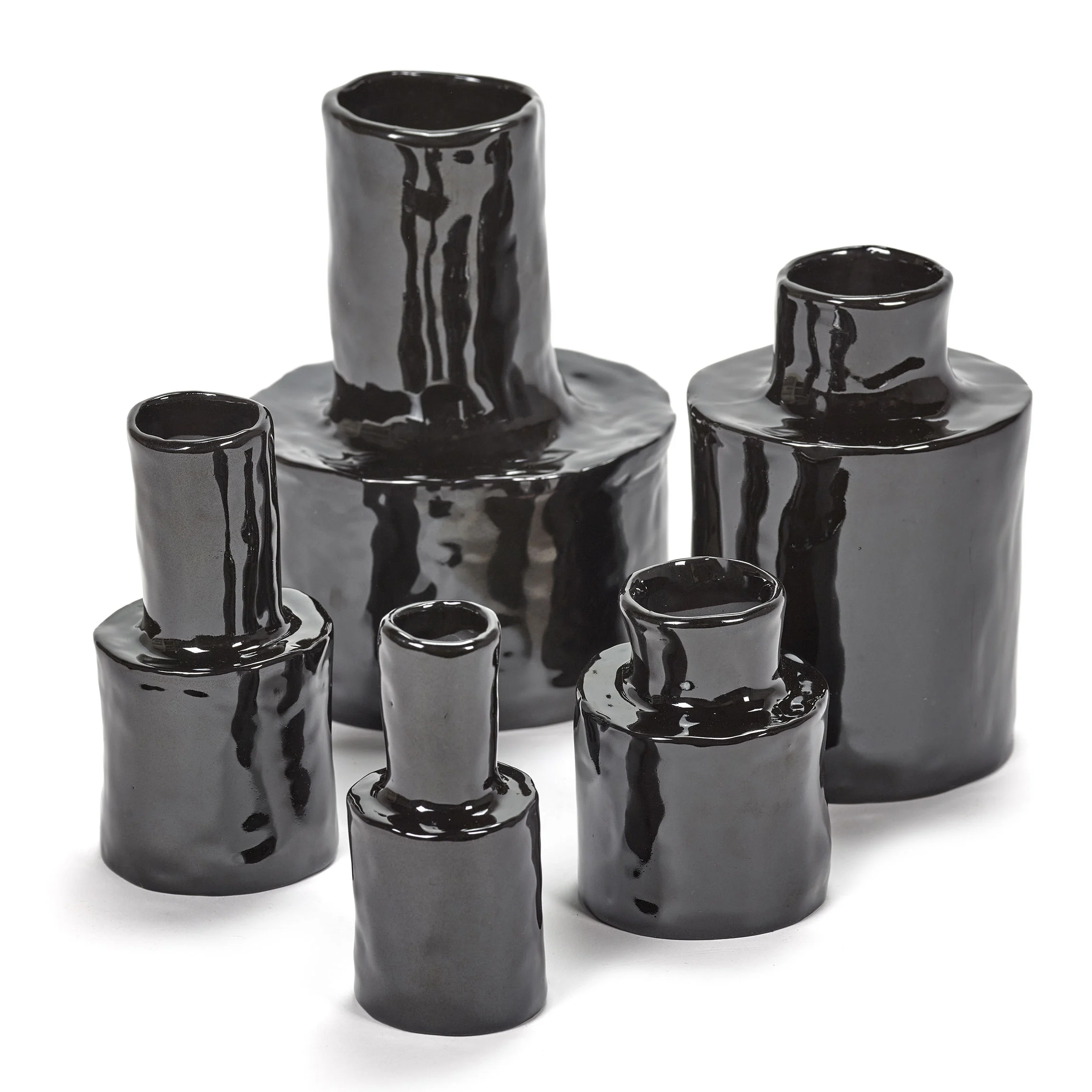 HÉLÉNA 4 - Vase céramique | Noir