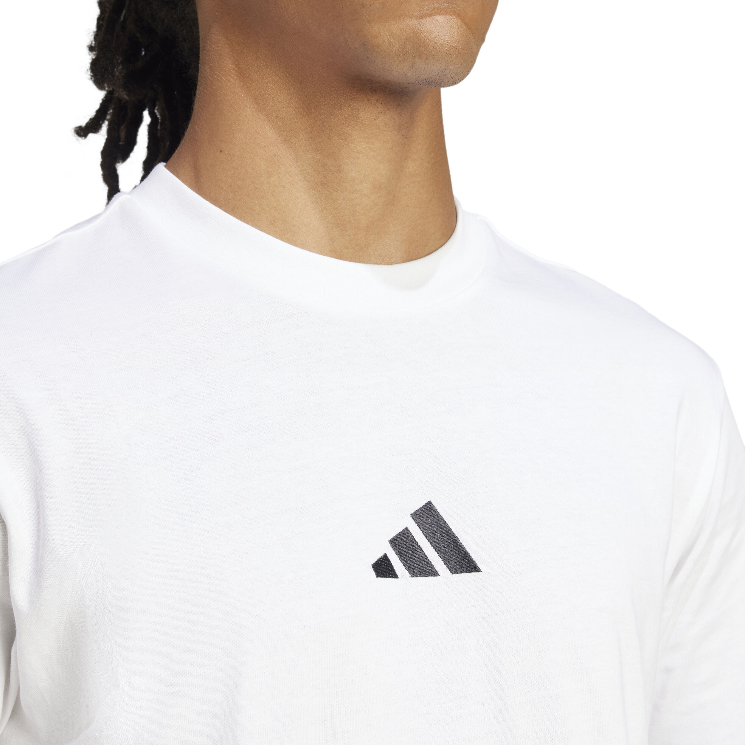adidas Essentials Small Logo T-shirt Hommes - Blanc