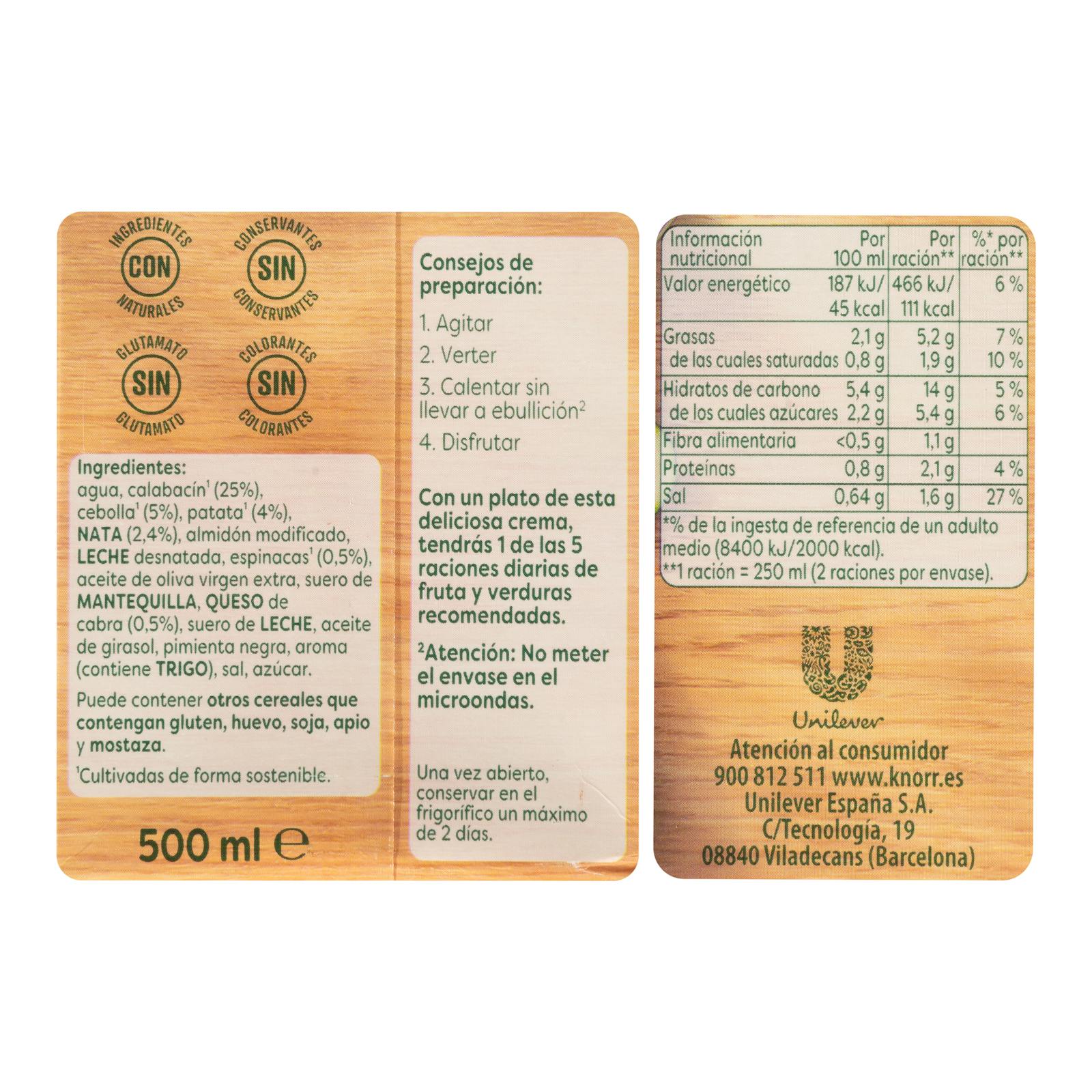 Crème de courgettes Starlux au fromage de chèvre