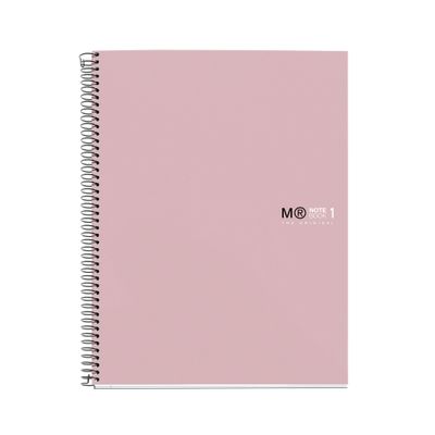 THE ORIGINAL NOTEBOOK, couverture rigide, A4, quadrillage 5x5 mm, 80 feuilles de 1 couleur, Miquelrius, Sable.