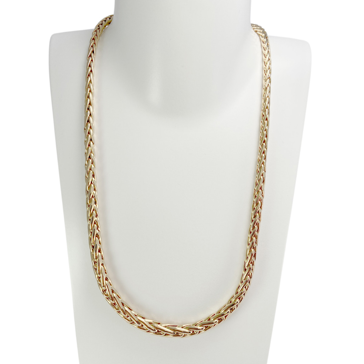 Collier d'occasion or 750 jaune maille palmier 50 cm
