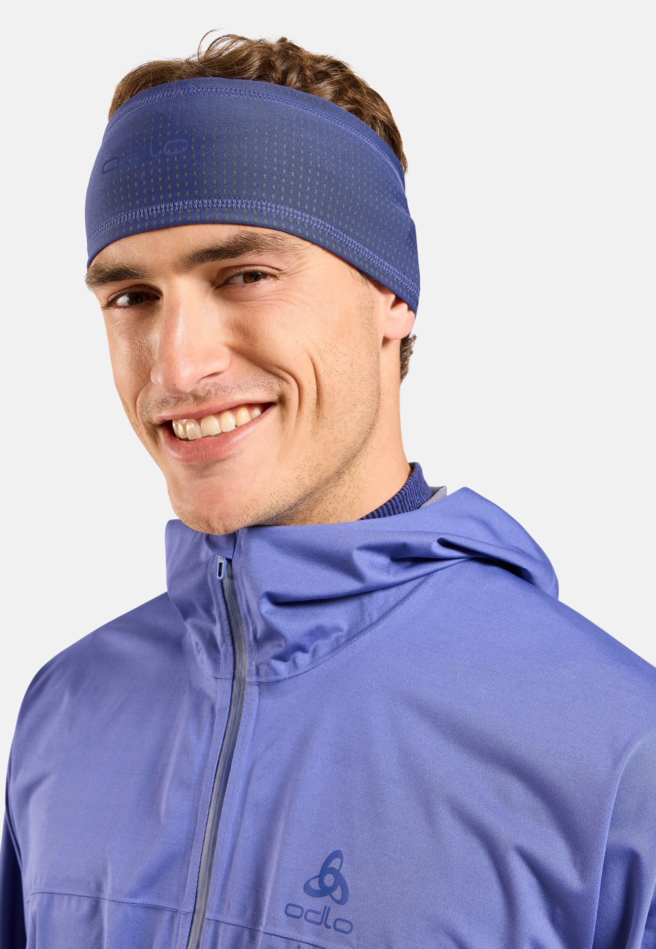 Polyknit Warm Stirnband mit reflektierenden Details in Skipper Blue