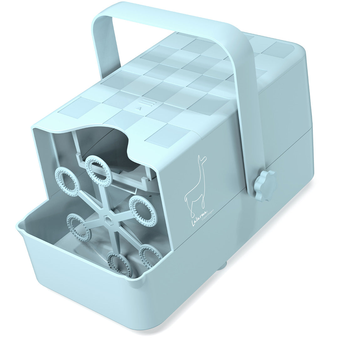 Lalarma bellenblaasmachine pro - blauw