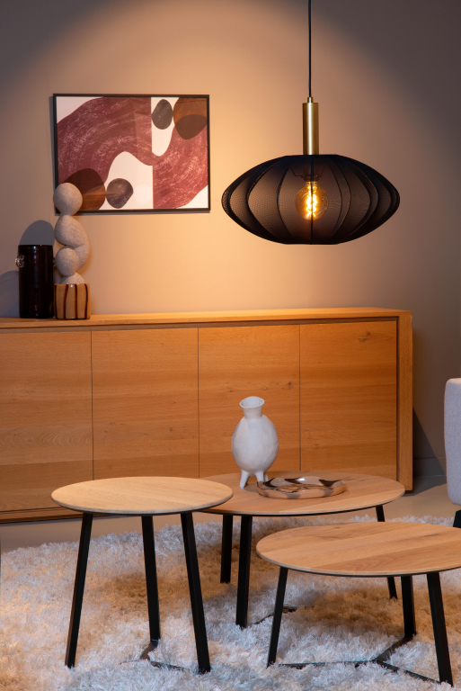 Lucide Corina hanglamp Ø50 zwart