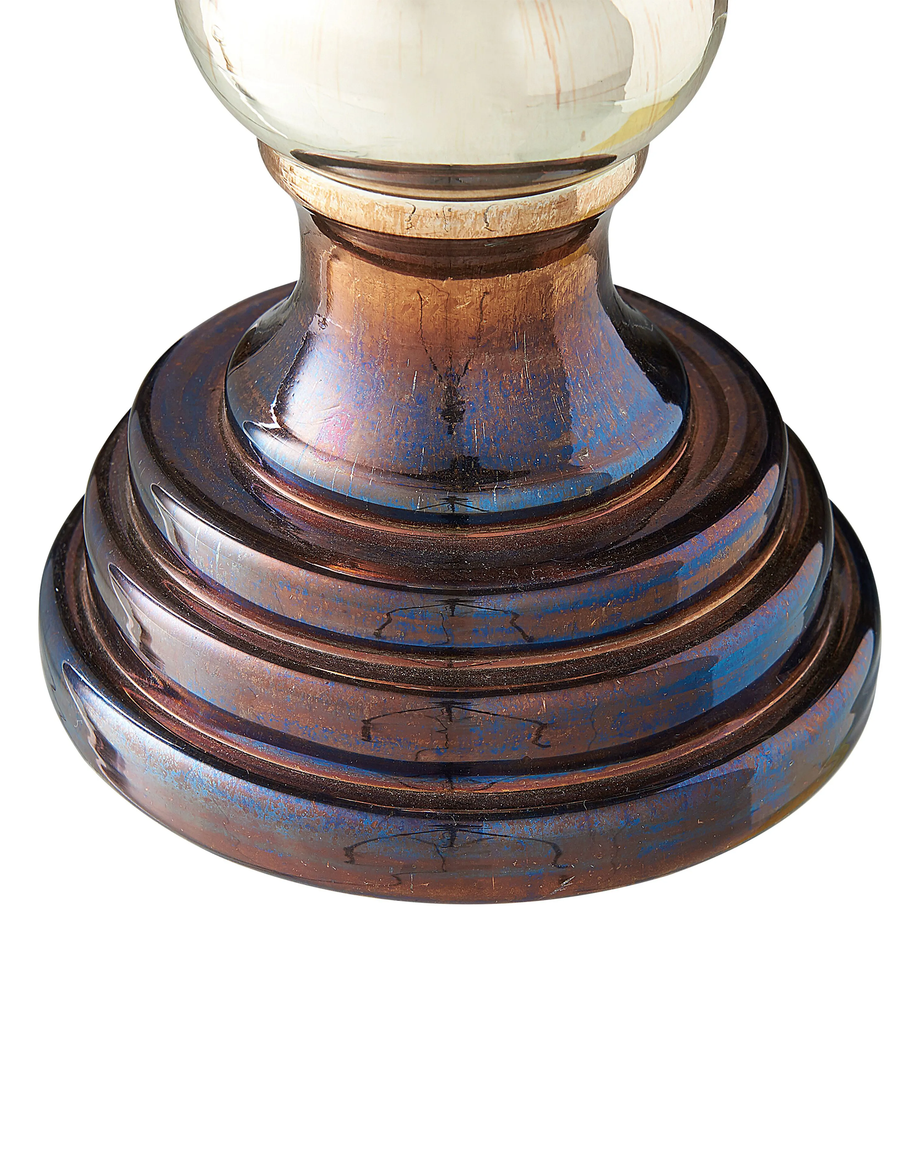 Set van 2 kaarshouders IMARTI Glas 40 cm Goud