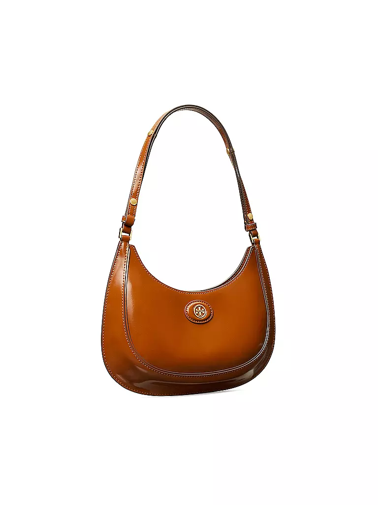 TORY BURCH Ledertasche - Henkeltasche ROBINSON SPAZZOLATO braun