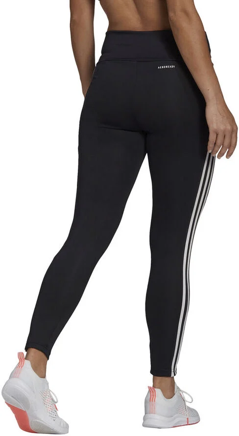 adidas Designed to Move High-Rise 3-Stripes 7/8 træningstights Sort
